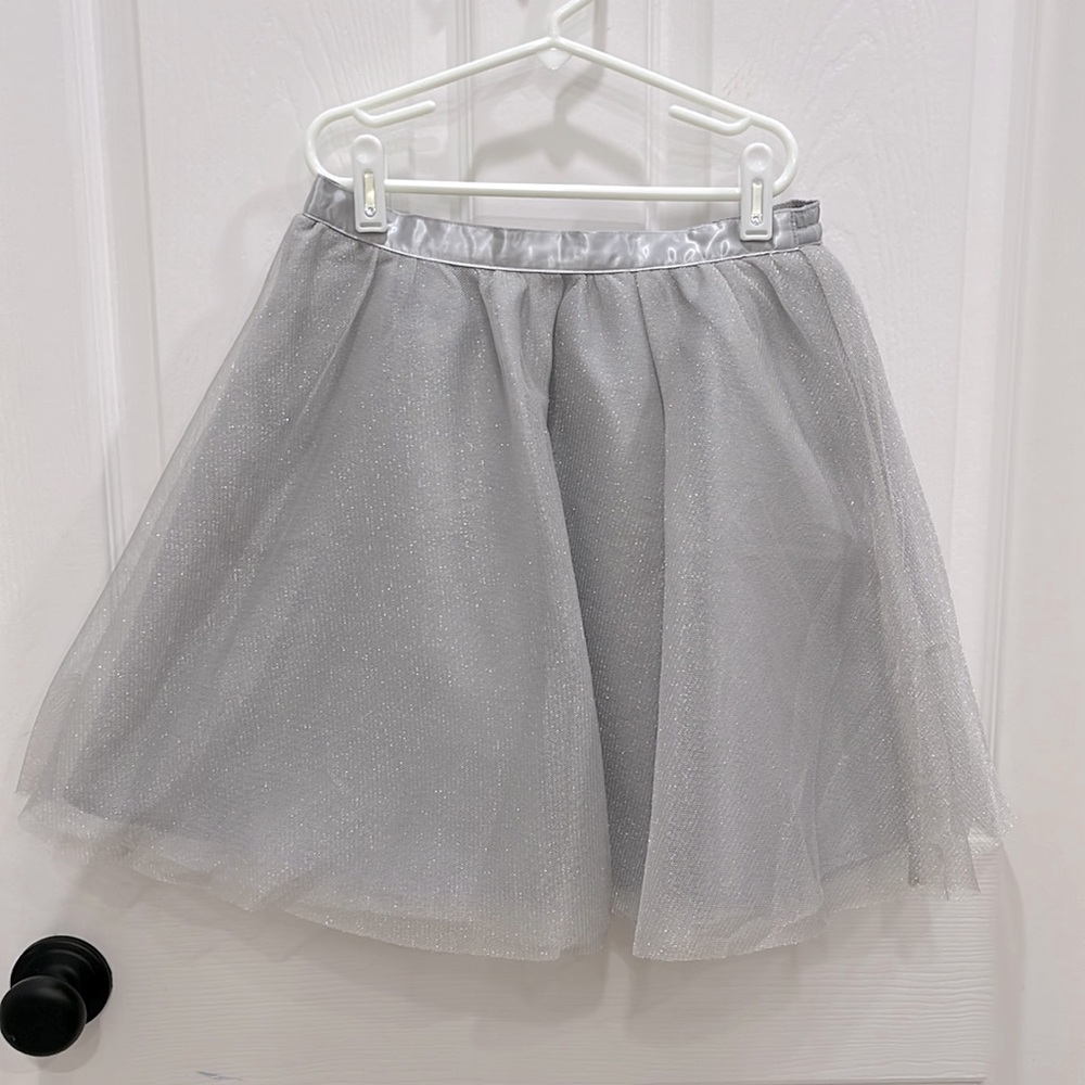 Silver tulle Janie and Jack ballerina-style skirt